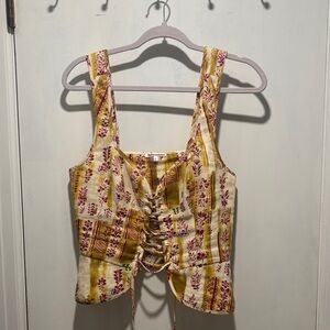 REFORMATION Kaleb corset tank top